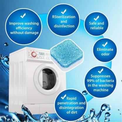 Washing Machine Stain Tank Cleaner Deep Cleaning Detergent Tablet ( 1pc ) thumbnail 7