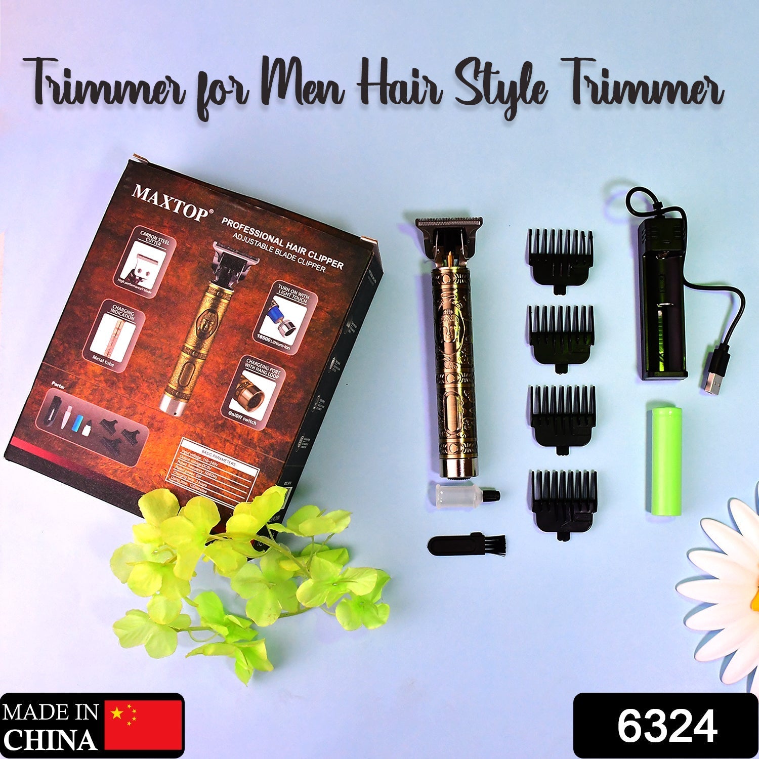 Hair Trimmer for Men Hair Style Trimmer, Professional Hair Clipper, Adjustable Blade Clipper & Shaver for Men thumbnail 2