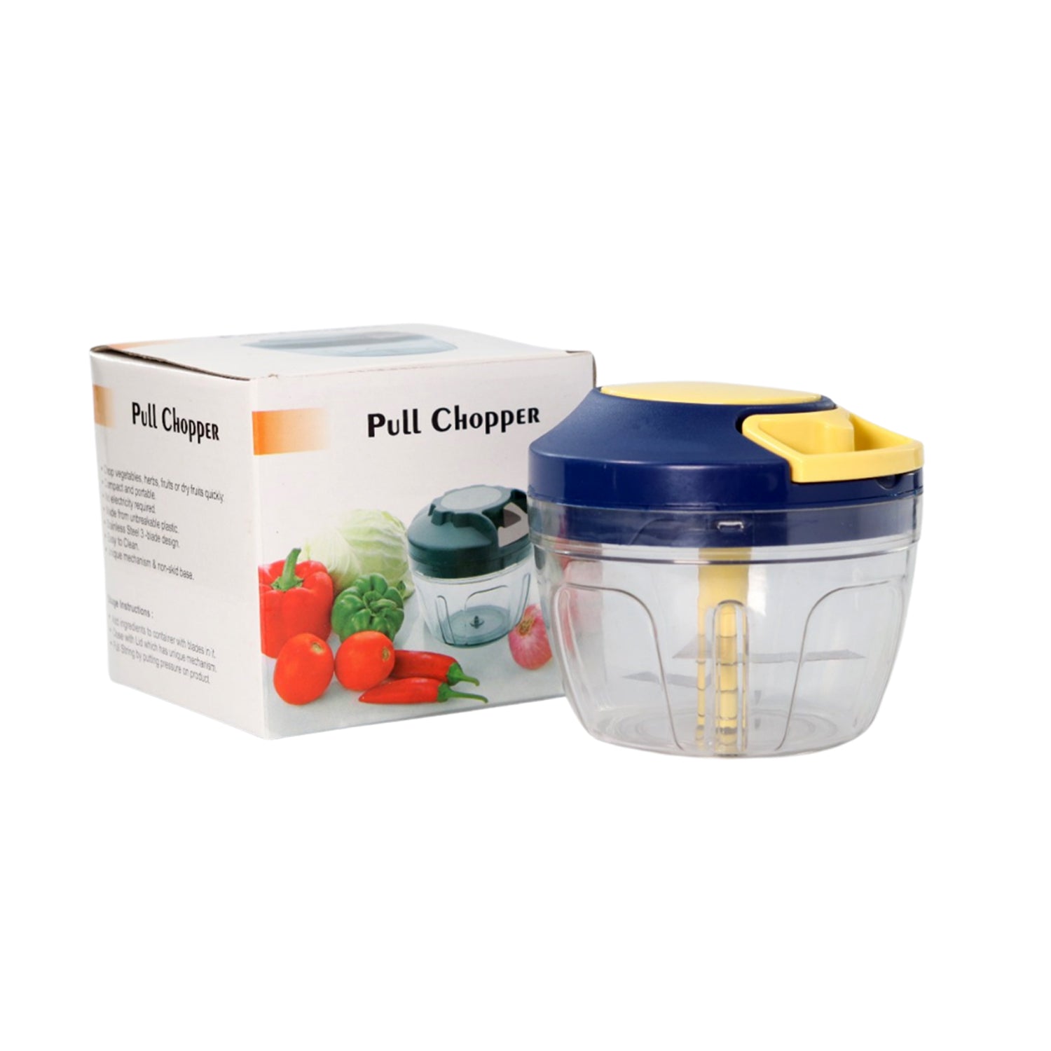 Chopper with Blades for Effortlessly Chopping Vegetables and Fruits for Your Kitchen (650ml) thumbnail 5