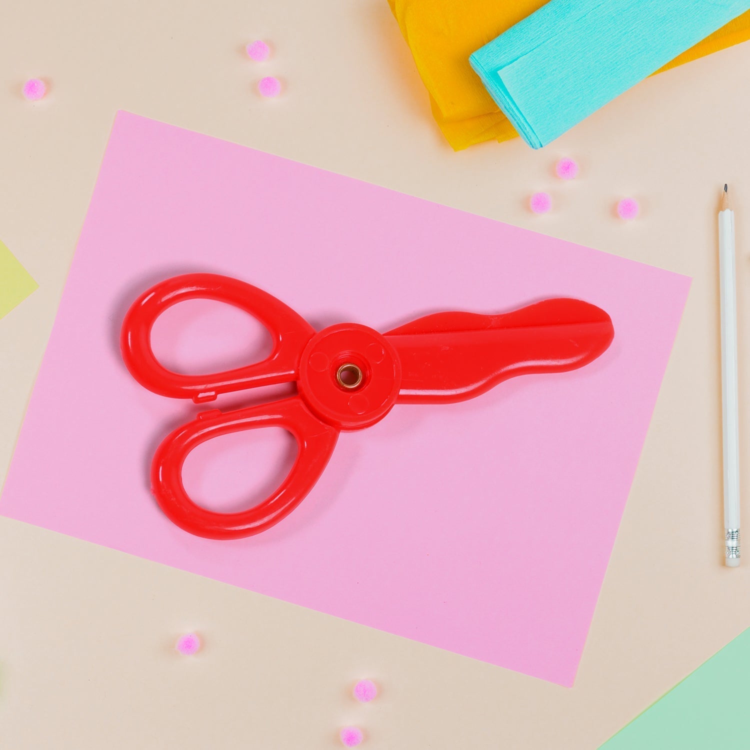 Child-Safe Plastic Scissors Set for Toddlers & Preschool Kids - Art & Craft Supplies thumbnail 5