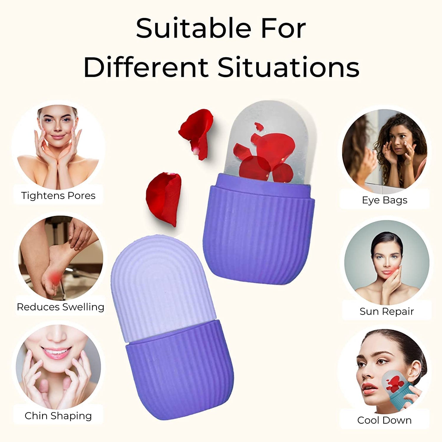 Beauty Ice Roller for Face & Eye Massager (Reusable, Loose) thumbnail 7