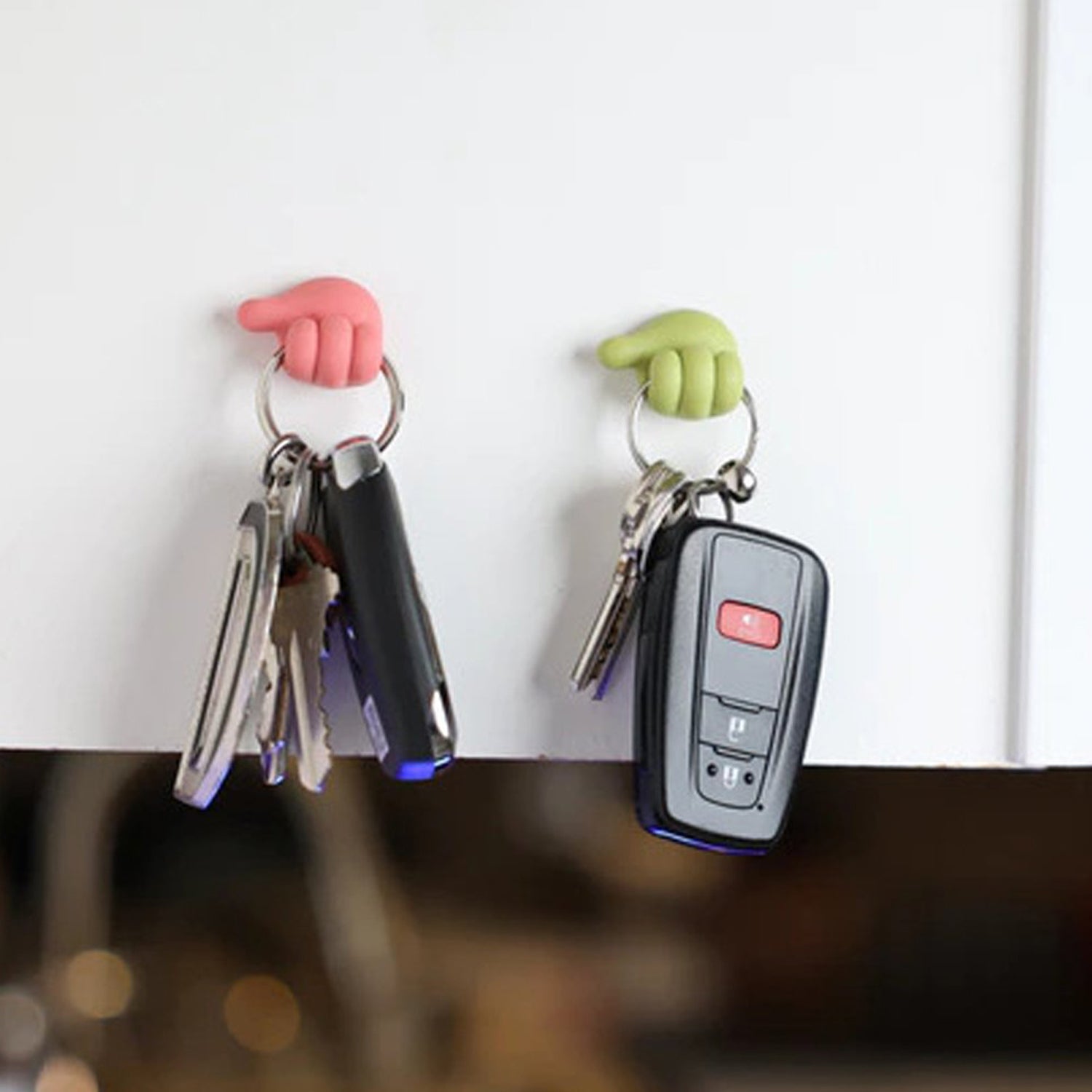 Multifunctional Multi functional Hand Shape Wall Clip Hanger Keys Cable Holder thumbnail 4