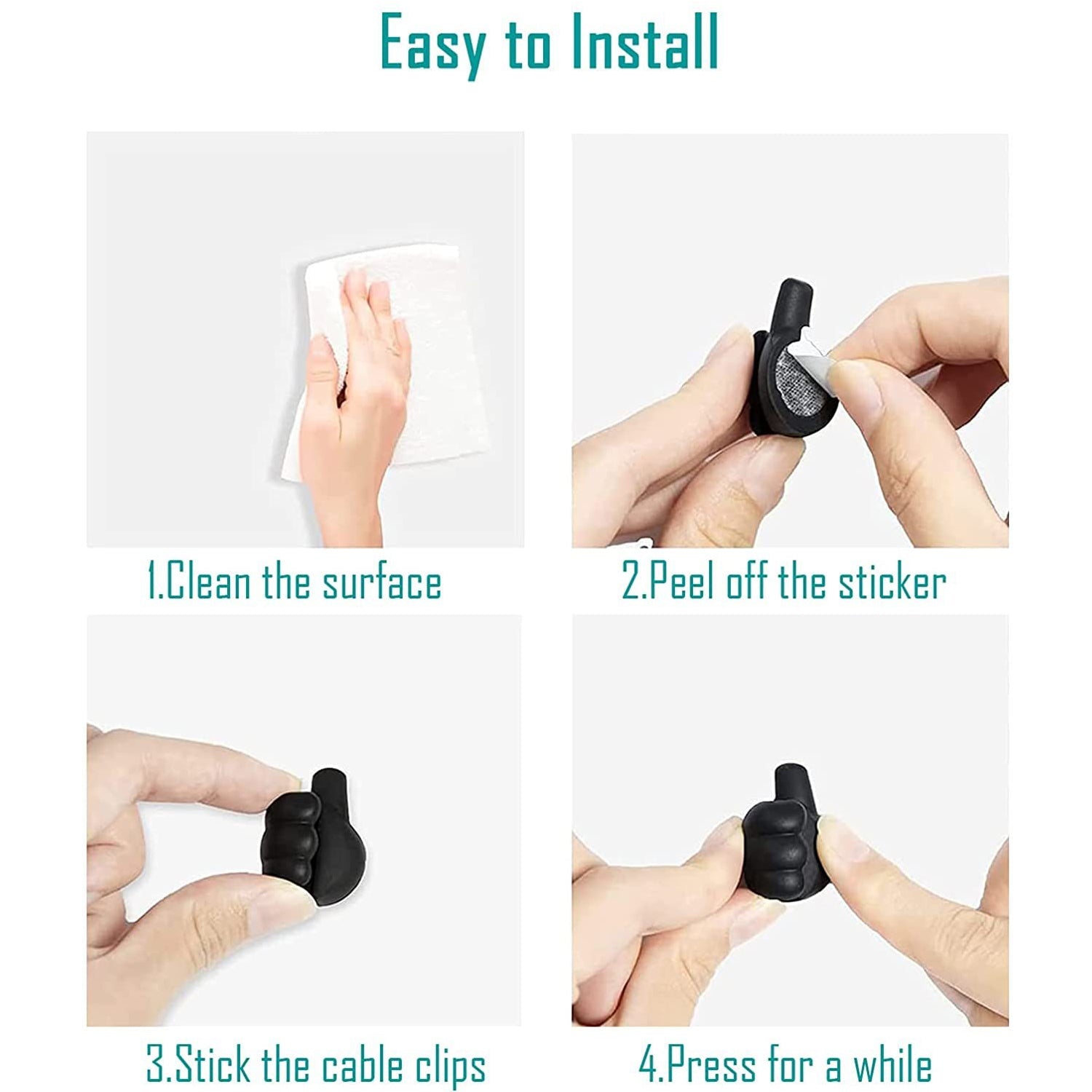 Multifunctional Multi functional Hand Shape Wall Clip Hanger Keys Cable Holder thumbnail 8