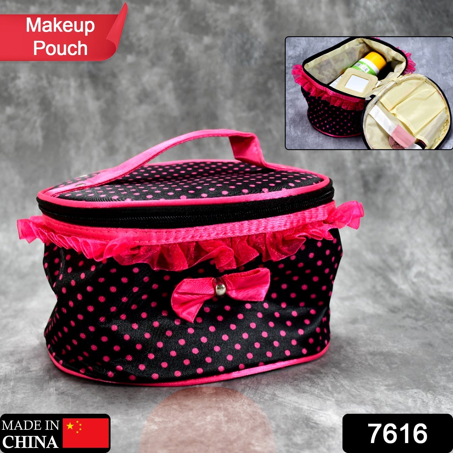 Makeup Pouch Bag Travel Use For Women ( 1 Pcs ) thumbnail 2
