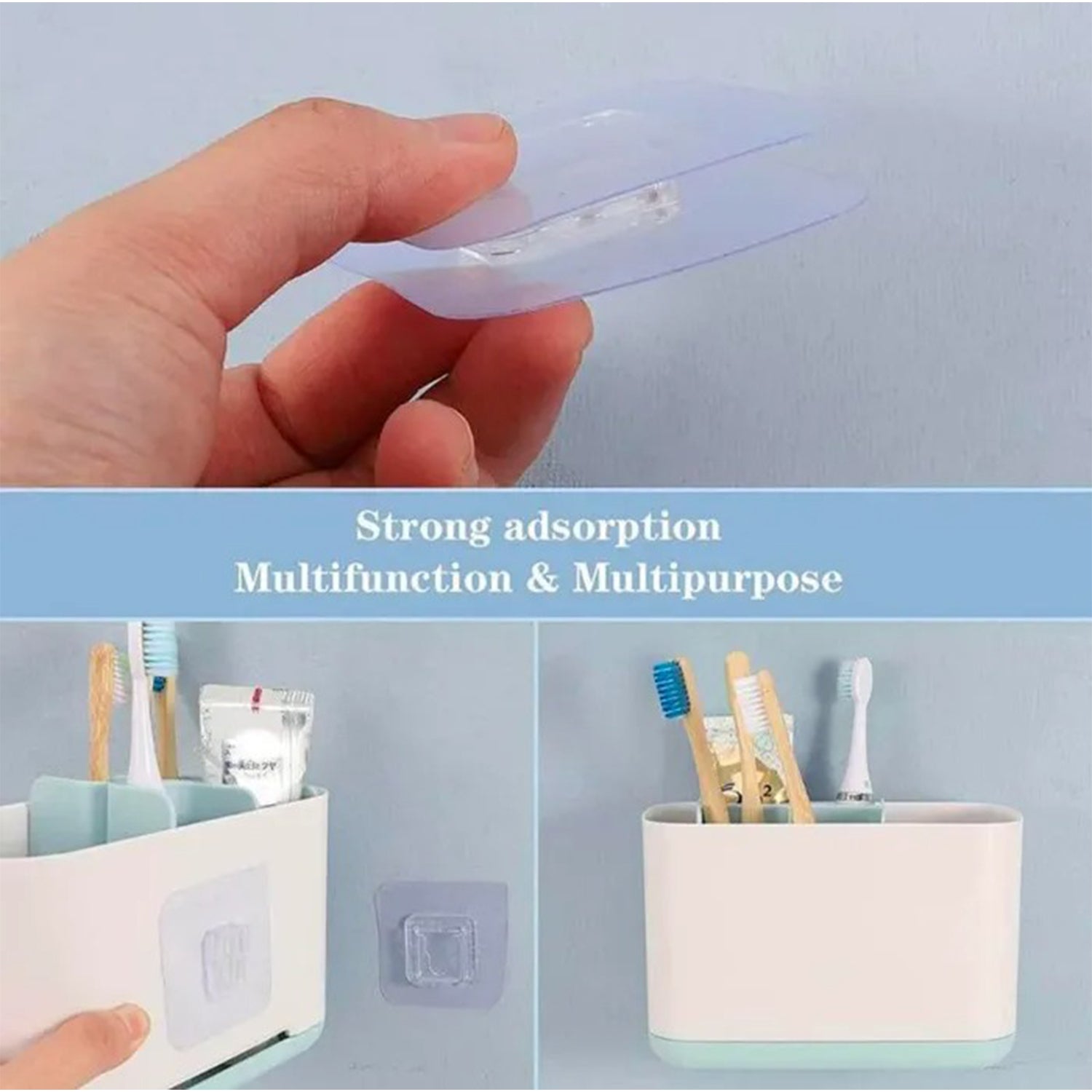 Transparent Adhesive Male Hook Used For Hanging Various Types Of Items (1Pc) thumbnail 6
