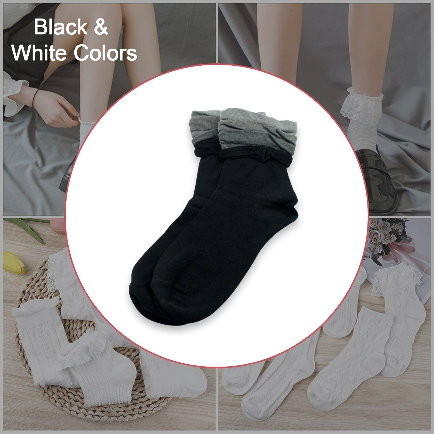 Socks Breathable Thickened Classic Simple Soft Skin Friendly thumbnail 3