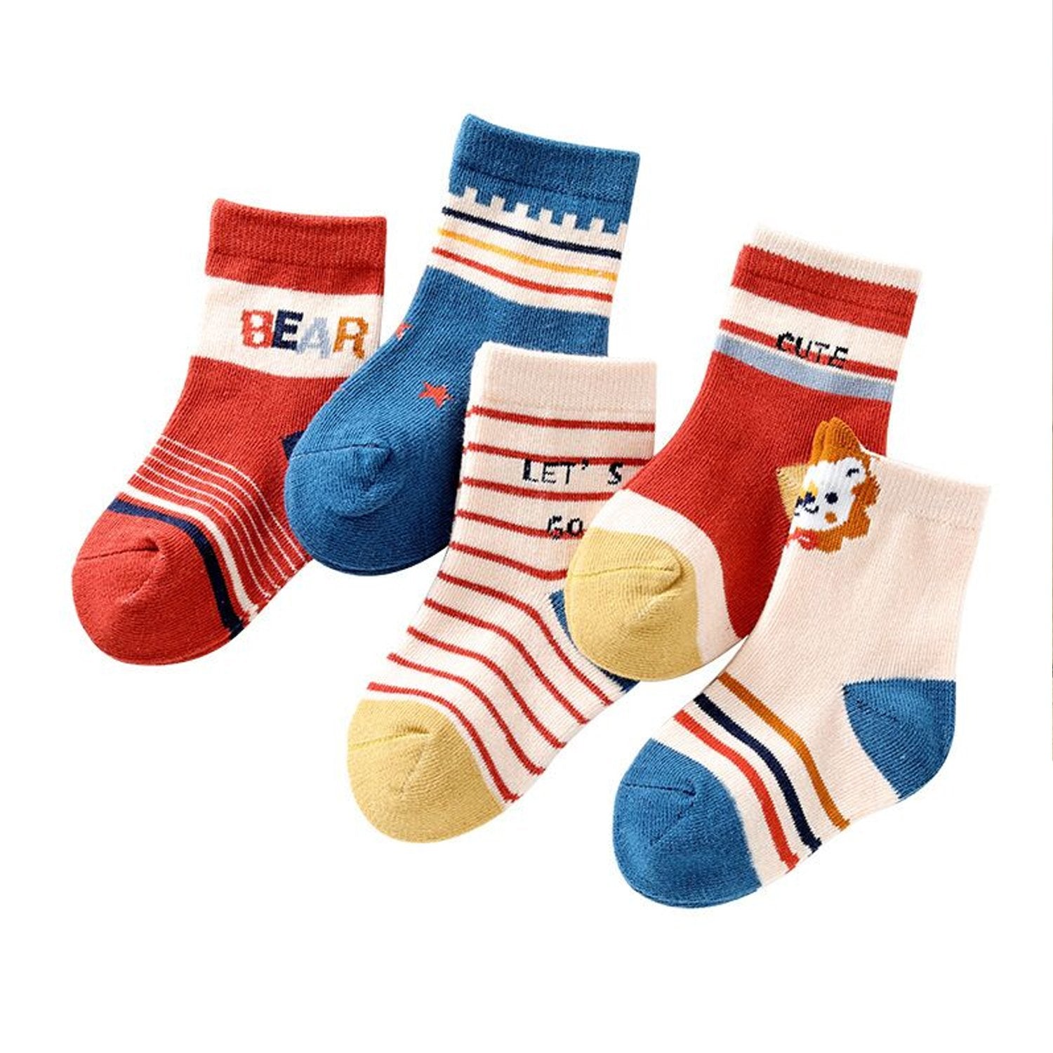 Socks Breathable Thickened Classic Simple Soft Skin Friendly For Kids thumbnail 2