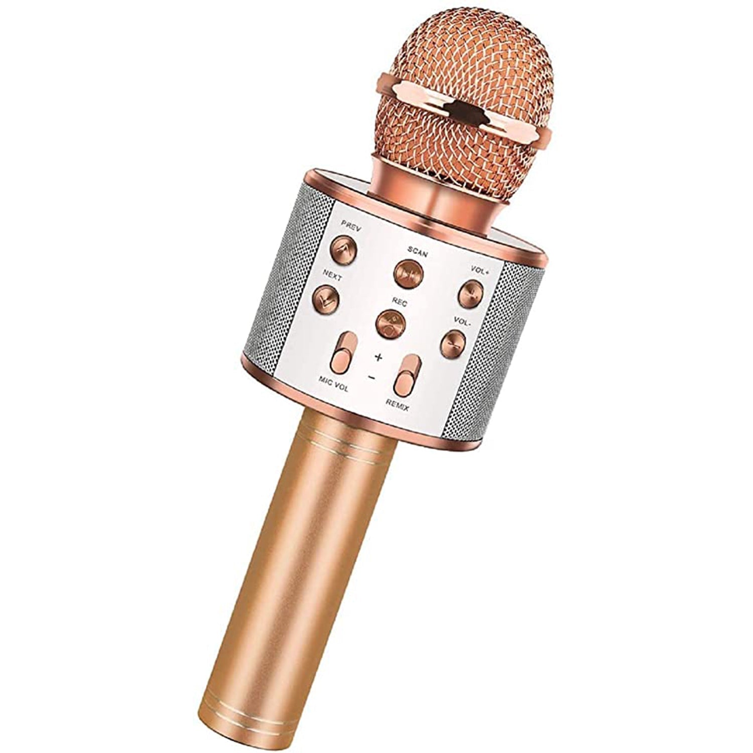 Wireless Bluetooth Recording Condenser Handheld Microphone Bluetooth Speaker Audio Recording Karaoke with Mic (Multicolor 1 Pc) thumbnail 4
