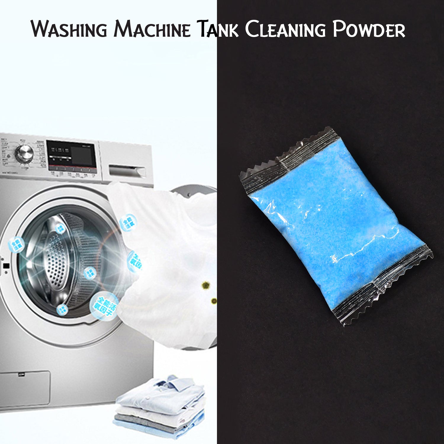 WASHING MACHINE STAIN TANK CLEANER DEEP CLEANING DETERGENT POWDER ( 1PC ) thumbnail 2