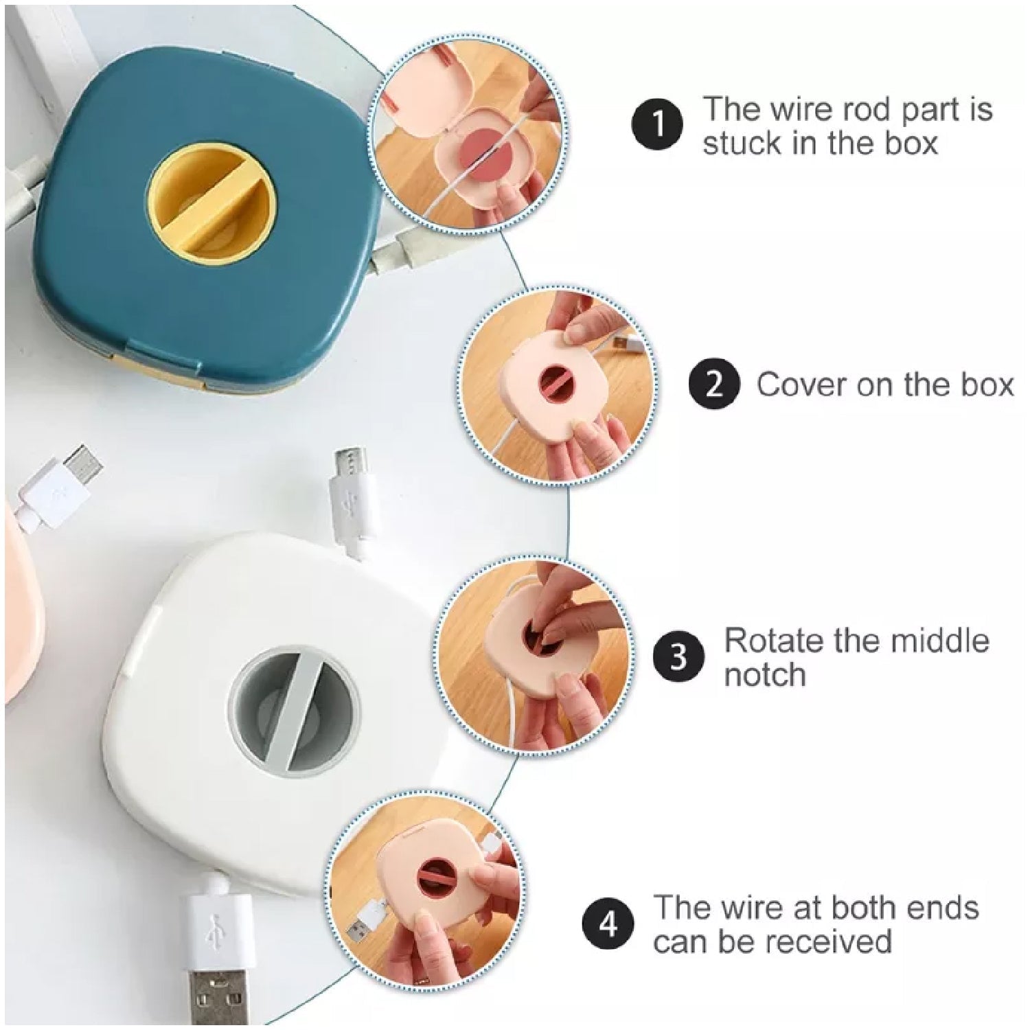 Portable Travel Organizer Case - for Data Cables, Chargers, Pen Drives, and Memory Cards thumbnail 6