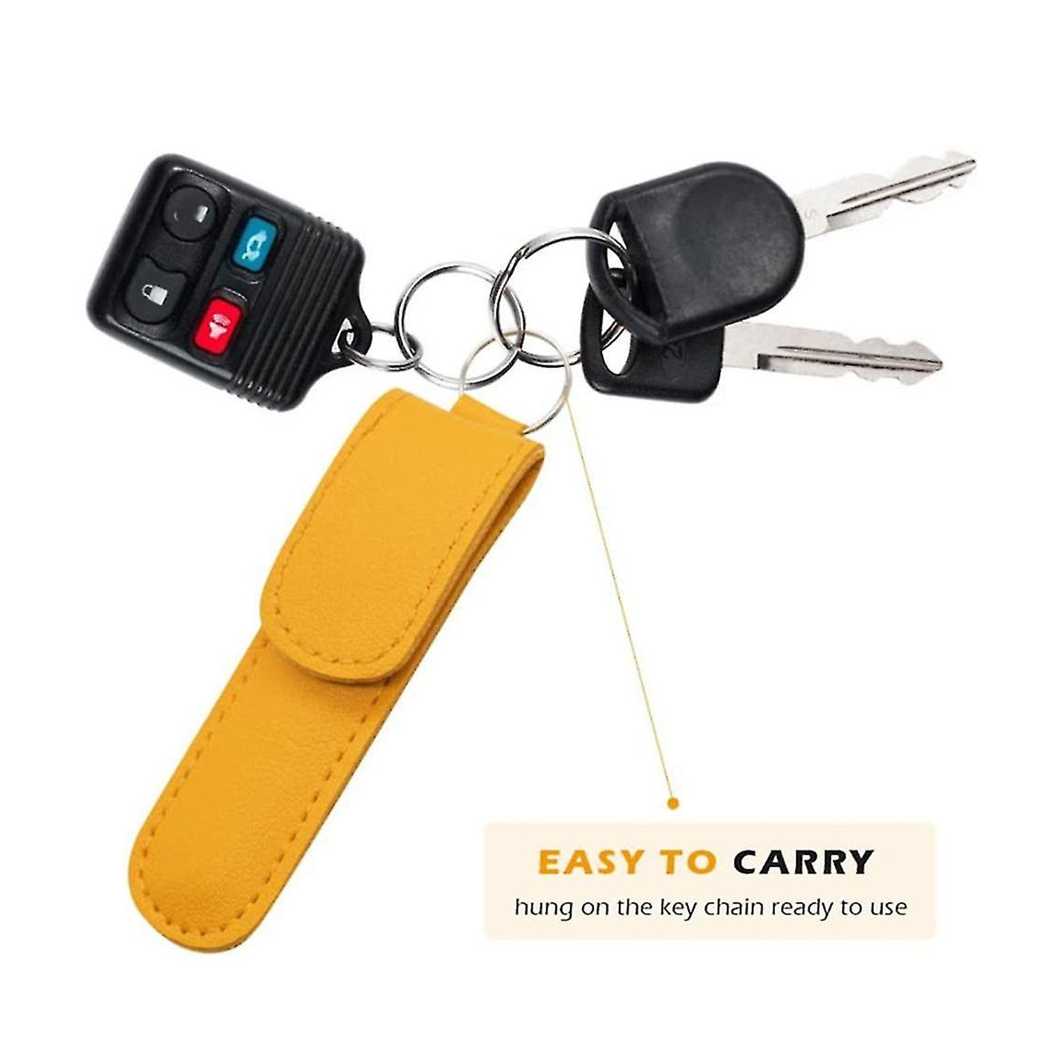 6-in-1 Ear Wax Cleaner- Resuable Ear Cleaning Tools Leather Pouch - Ear Pick Wax Remover Tool Kit with Ear Curette Cleaner and Spring Ear Buds Cleaner Fit in Pocket Great for Traveling thumbnail 6