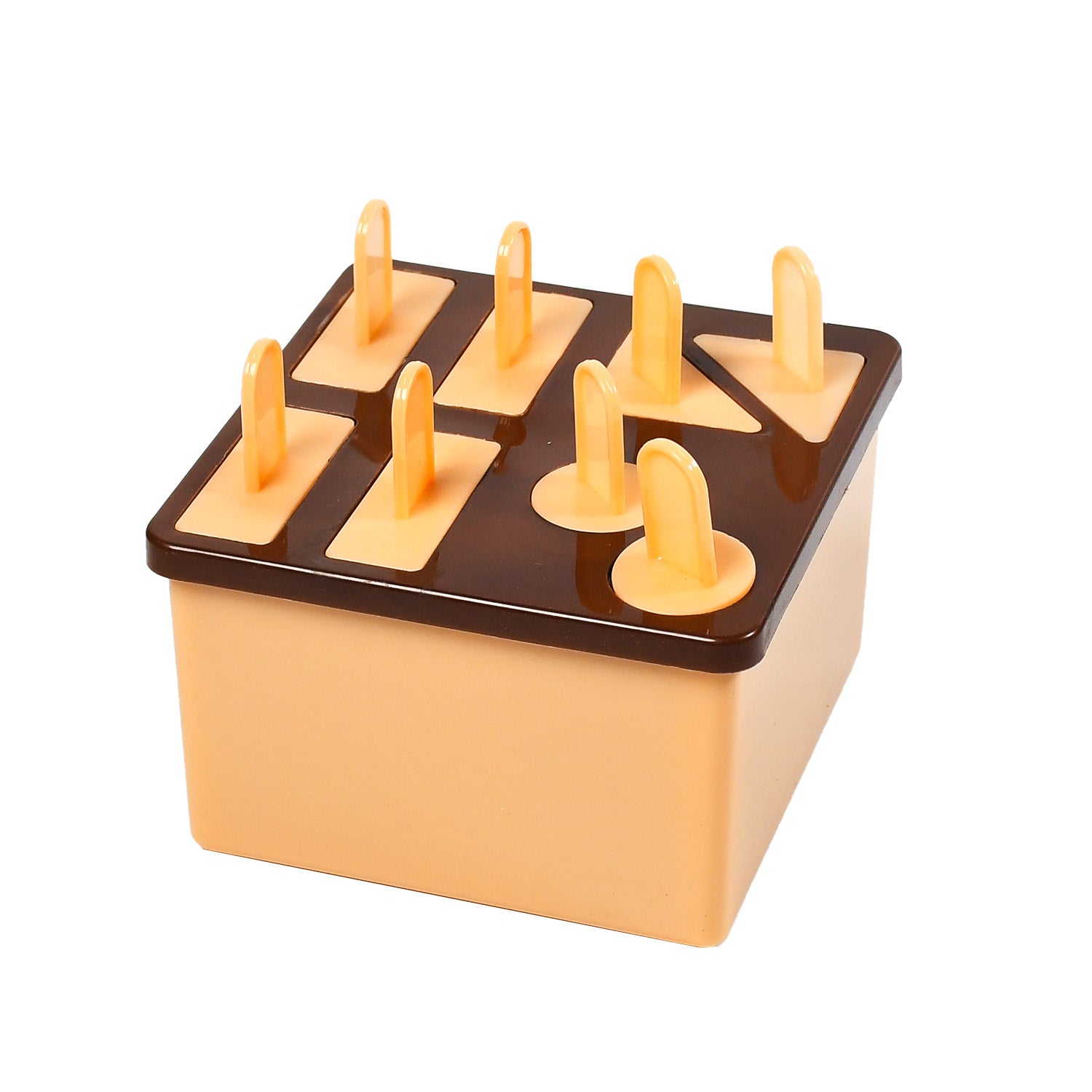 Plastic Kulfi Mold, Kulfi Molds 8 pcs Tray Ice Cream Mold Reusable Frozen Kulfi Maker sicle Sticks Lolly Ice sicle Candy Mold for Children (pink Color) thumbnail 4