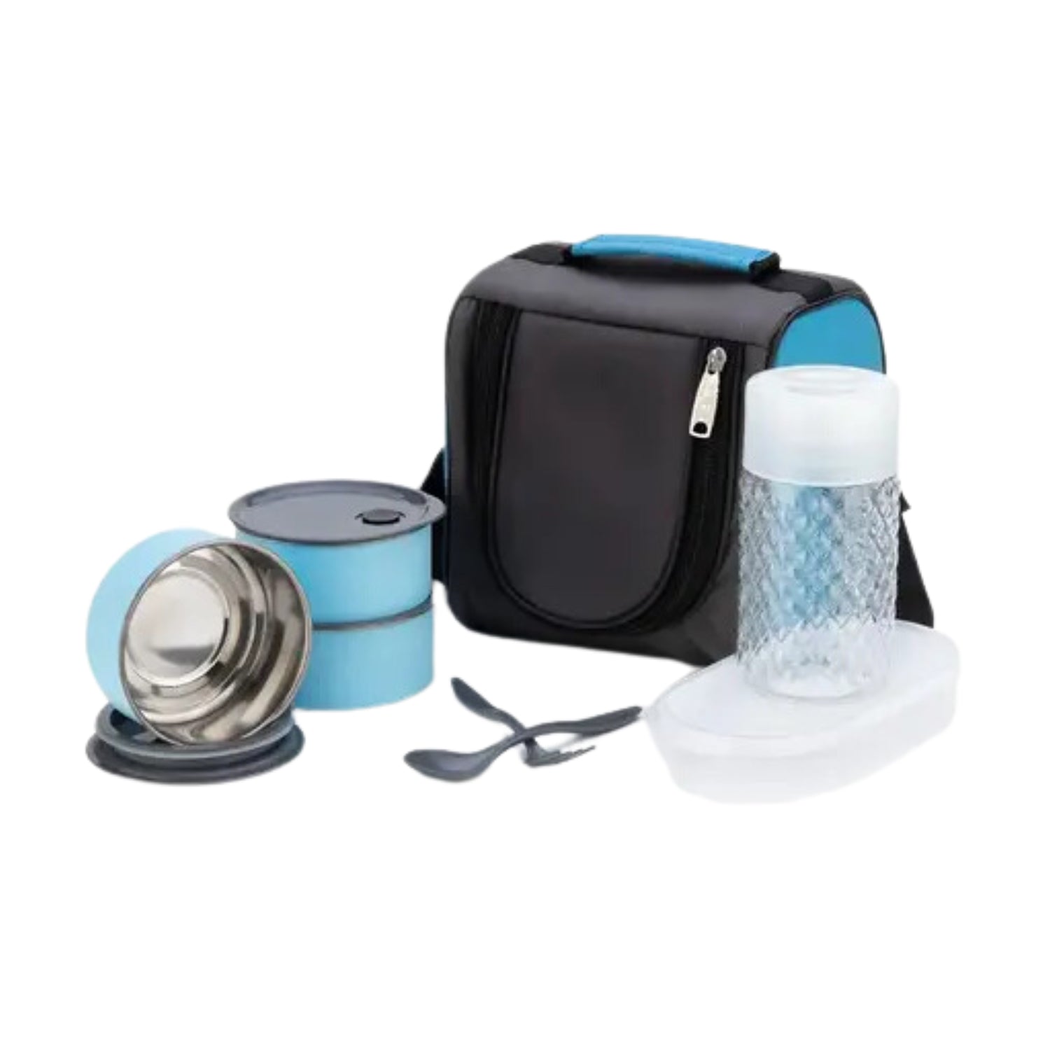 All-in-One Lunch Box with Fabric Bag for Office & School thumbnail 2