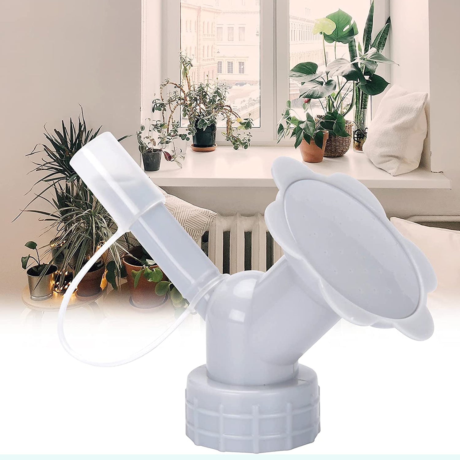 2-in-1 Bottle Cap Sprinkler - Dual Head Watering Spout, Double-Ended Nozzle for Indoor Seedlings and Plants, Garden Tool thumbnail 8