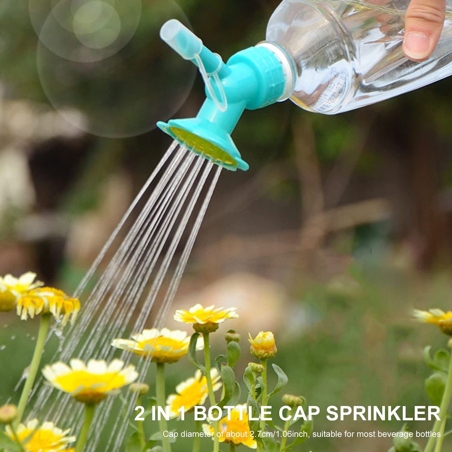 2-in-1 Bottle Cap Sprinkler - Dual Head Watering Spout, Double-Ended Nozzle for Indoor Seedlings and Plants, Garden Tool thumbnail 9