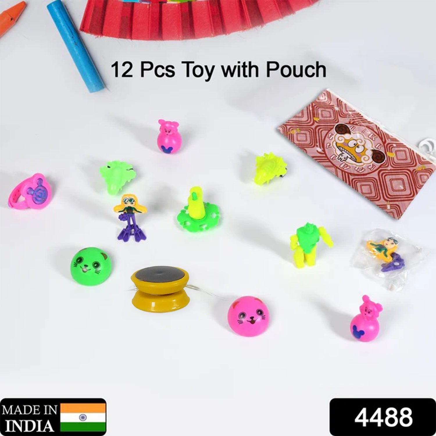 12pc Mix All New Toy And Plastic Pouch Mix All Types Playing Toy For Kids thumbnail 2